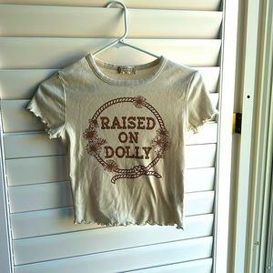 Dolly Parton graphic cooped shirt